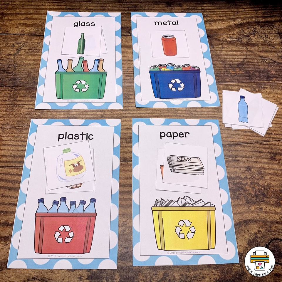 Earth day recycling and activity pack