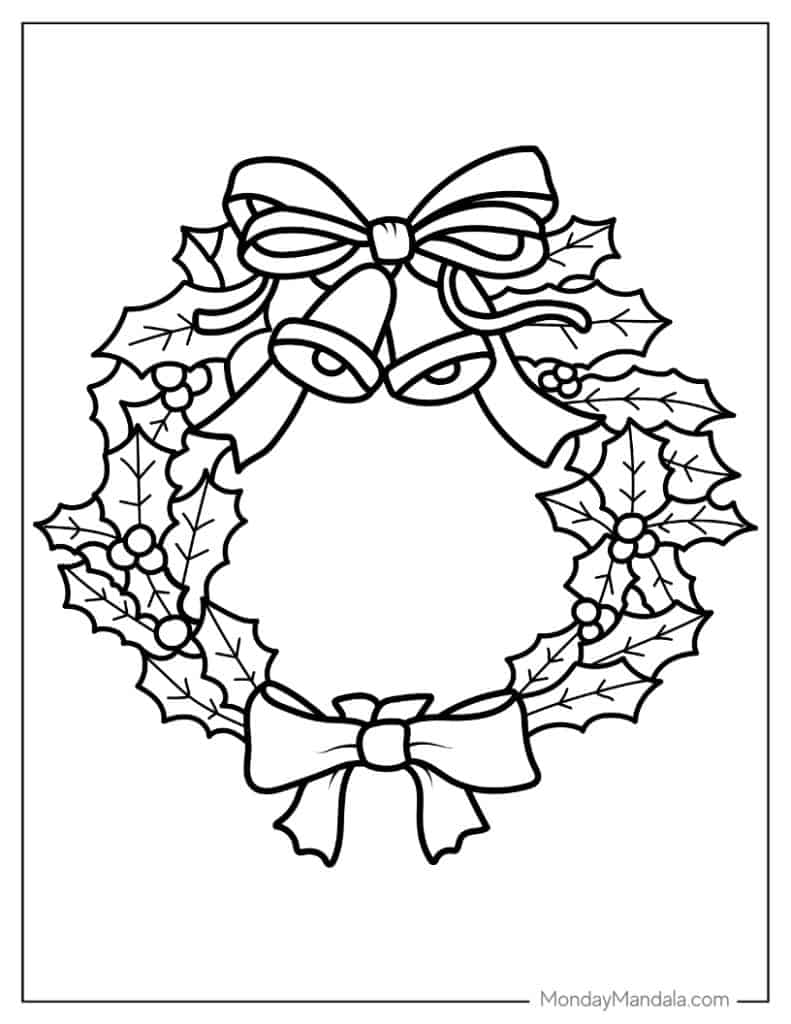 Christmas coloring pages free pdf printables