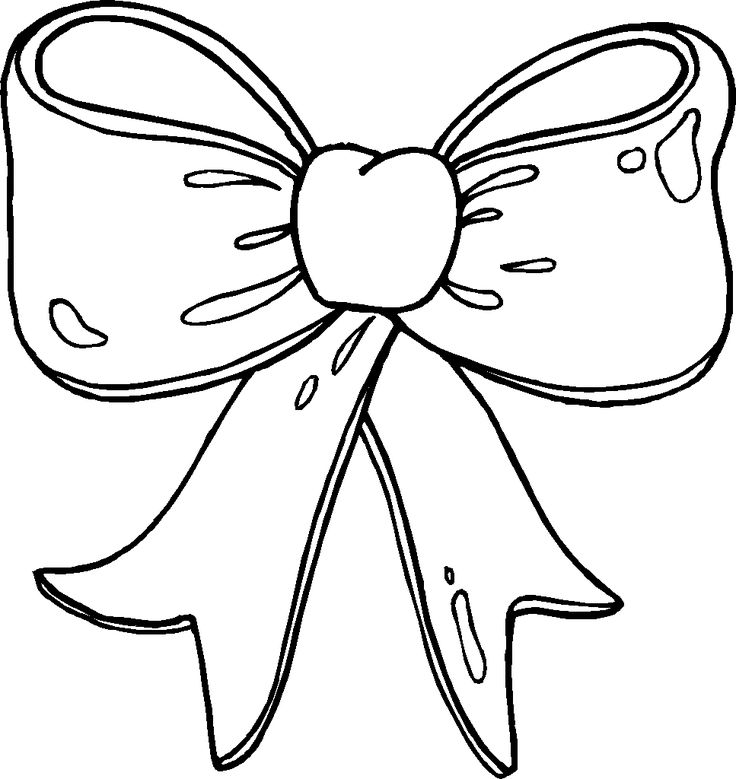 Bows coloring pages