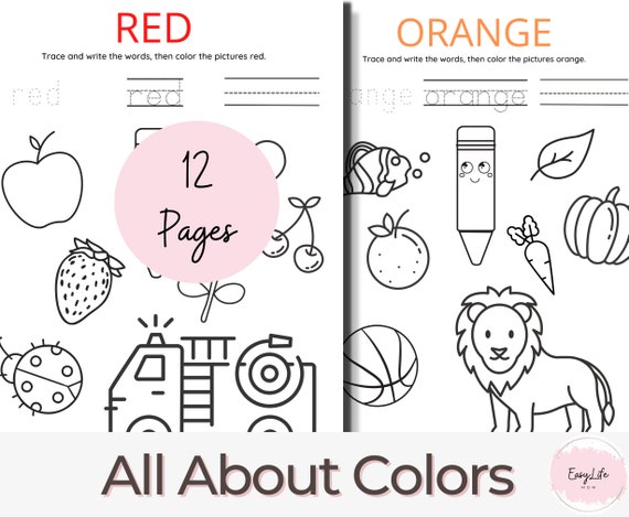 Printable prek worksheets colors toddler learning activities prek worksheets coloring pages fun printables for kids p preschool