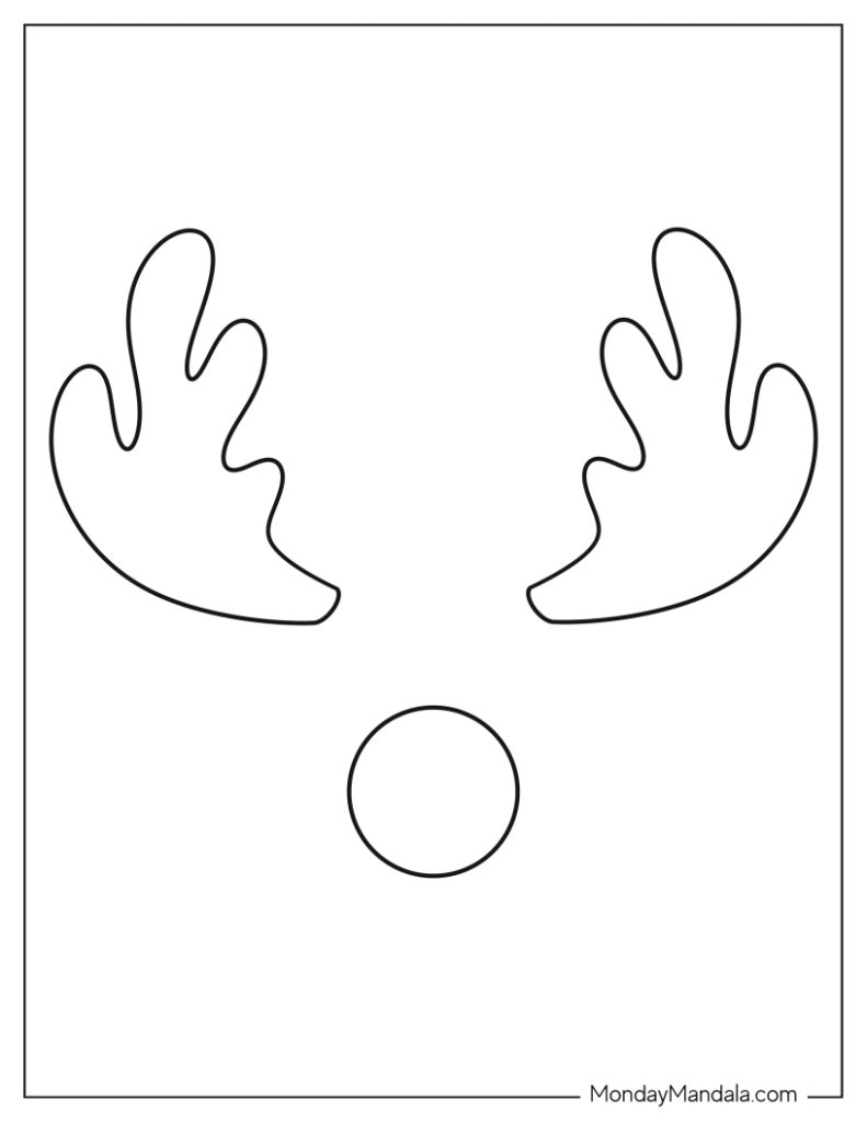 Reindeer templates free pdf printables