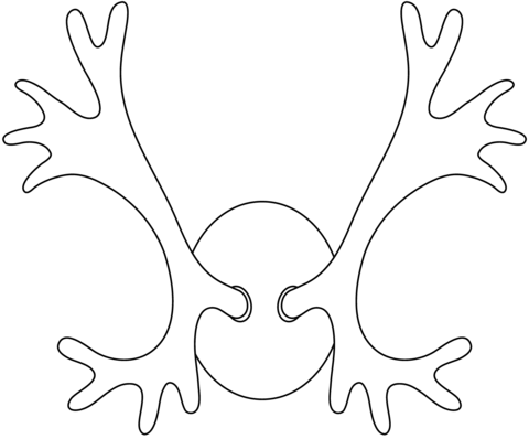 Reindeer antlers coloring page free printable coloring pages