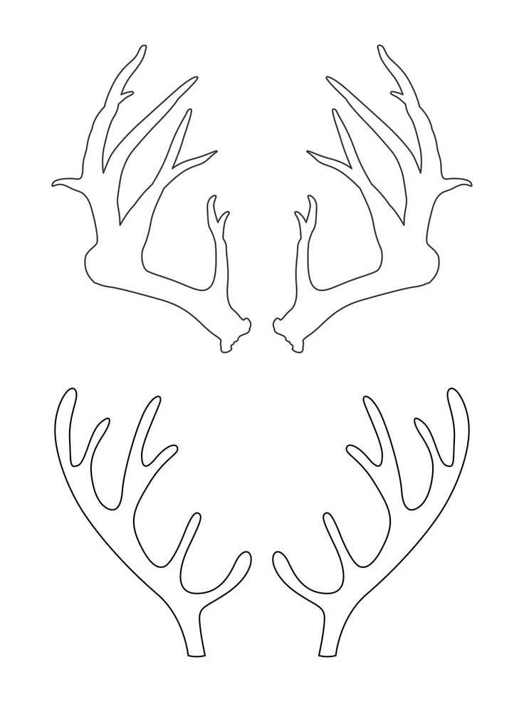 Best free printable deer plaque template pdf for free at printablee plaque design reindeer antlers reindeer horns