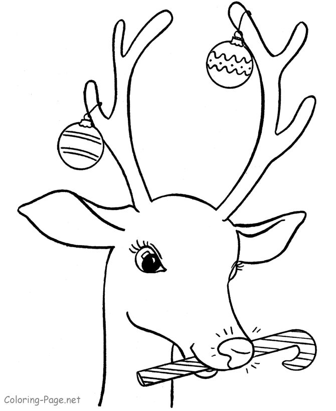 Christmas coloring book page