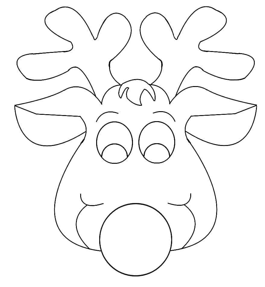 Reindeer coloring pages