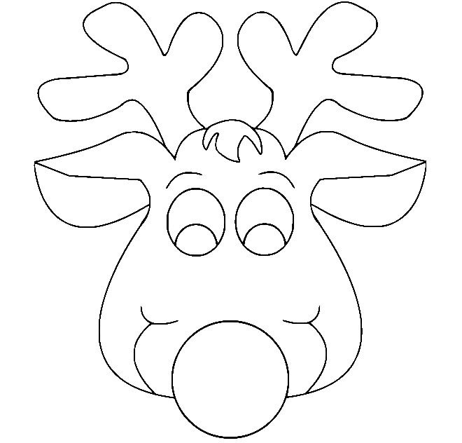 Rudolph coloring pages printable for free download