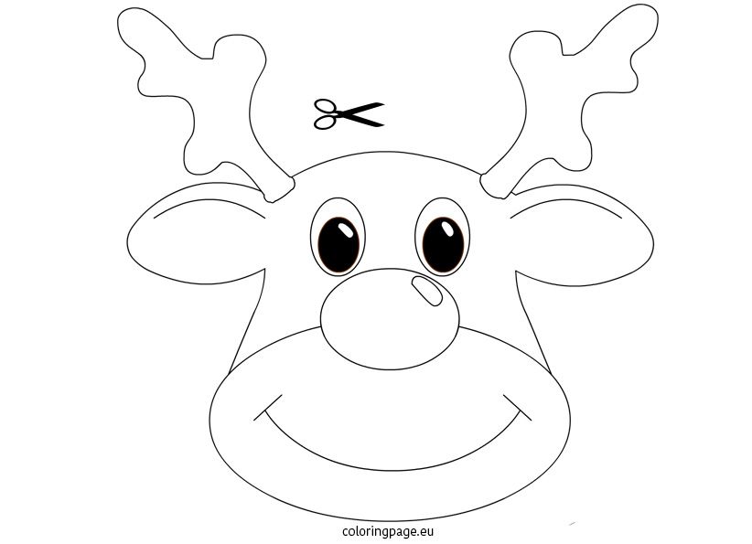 Christmas craft rudolph mask coloring page christmas coloring pages christmas coloring sheets printable christmas coloring pages