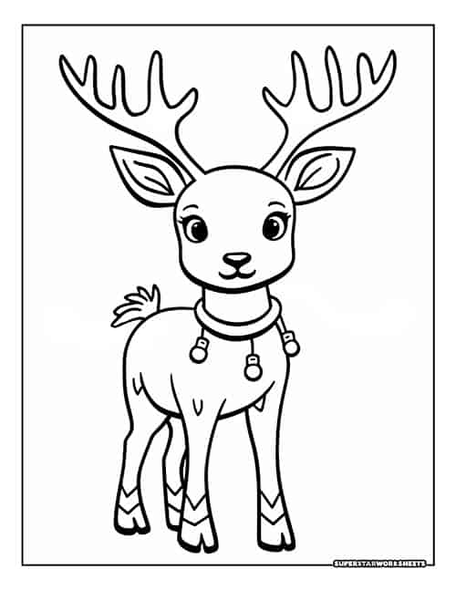 Reindeer coloring pages