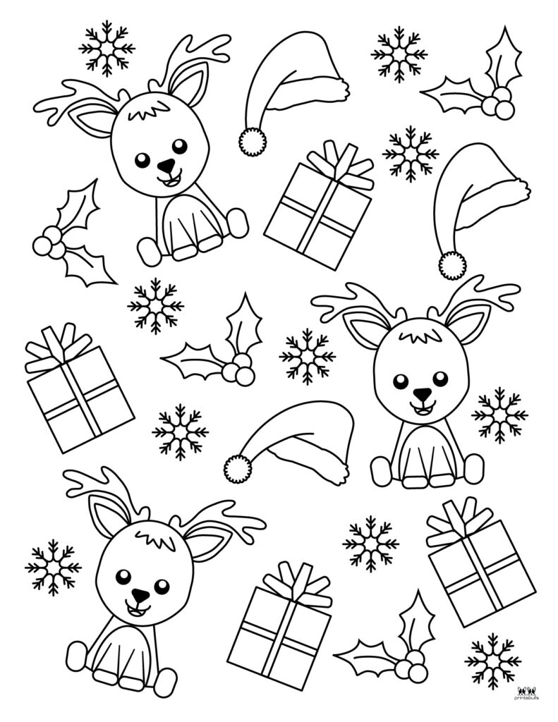 Reindeer coloring pages