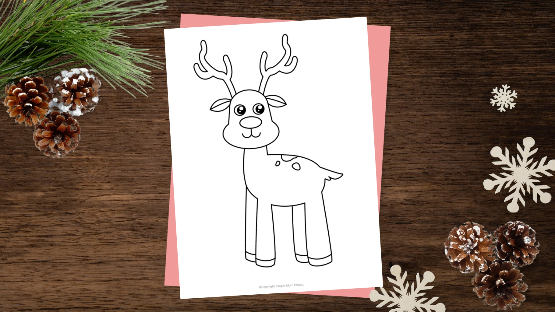 Free printable reindeer template â simple mom project