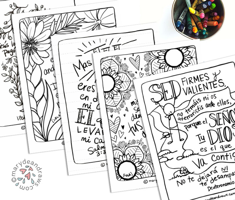 Printable bible verse coloring pages blog collection spanish pages