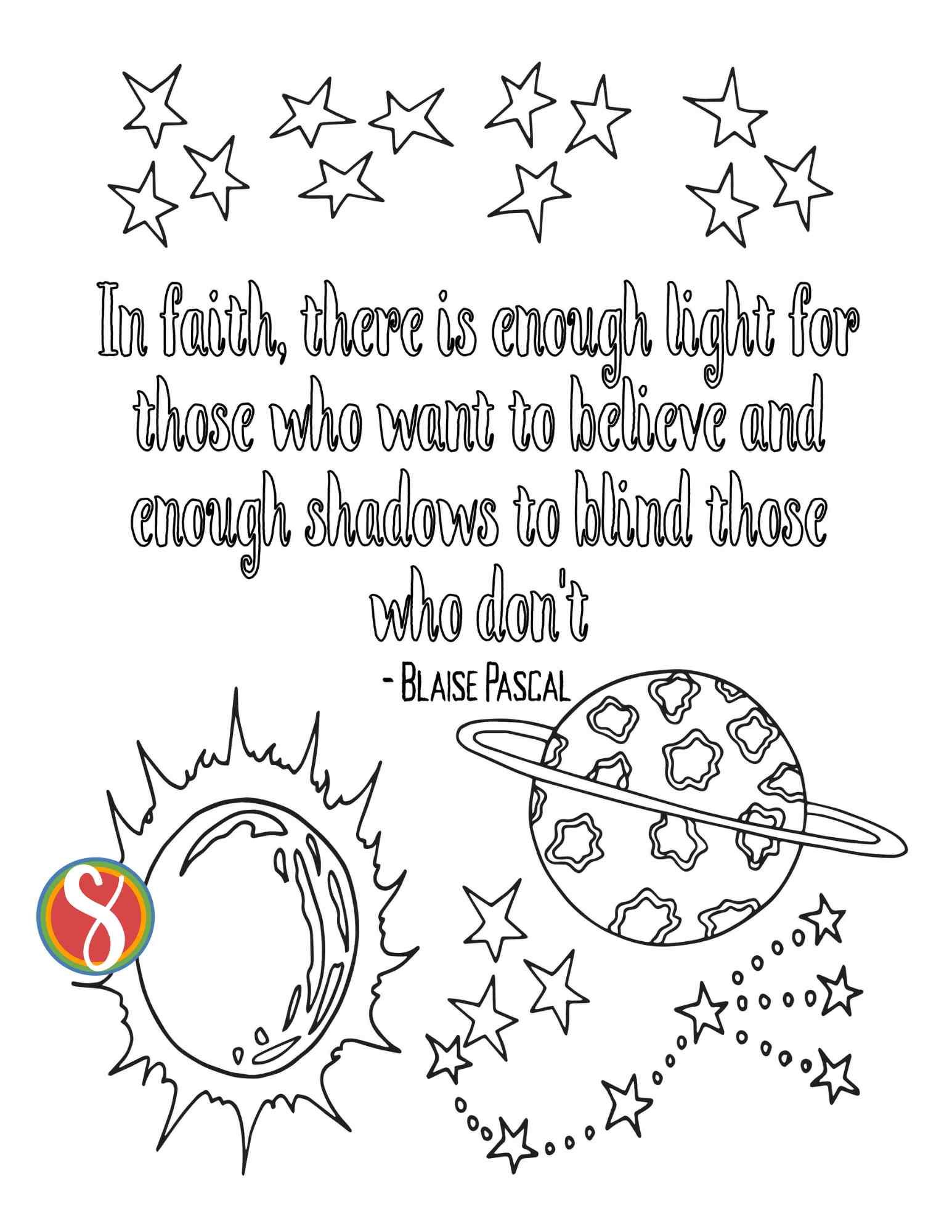 Free faith coloring pages â stevie doodles