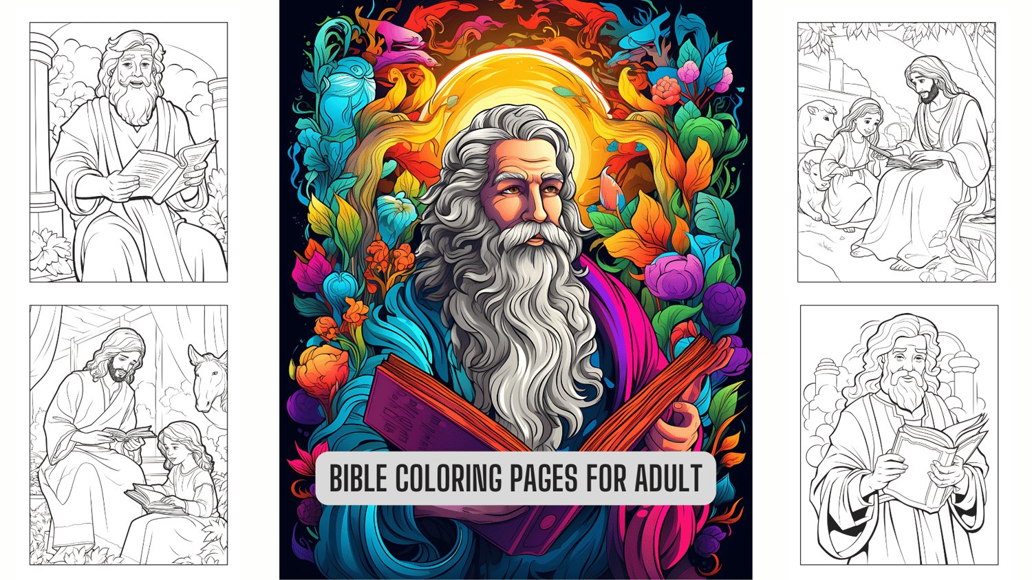 Bible coloring pages for adult