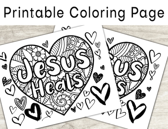 Jesus heals coloring page printable bible coloring page christian kids activity sunday school craft