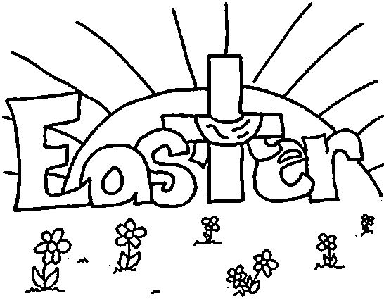 Celebrate easter with beautiful religious coloring pages
