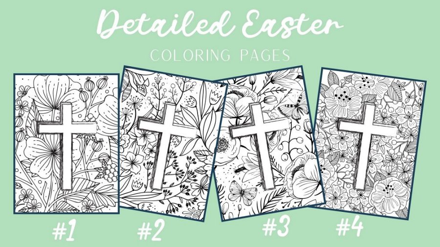 Free christian easter coloring pages