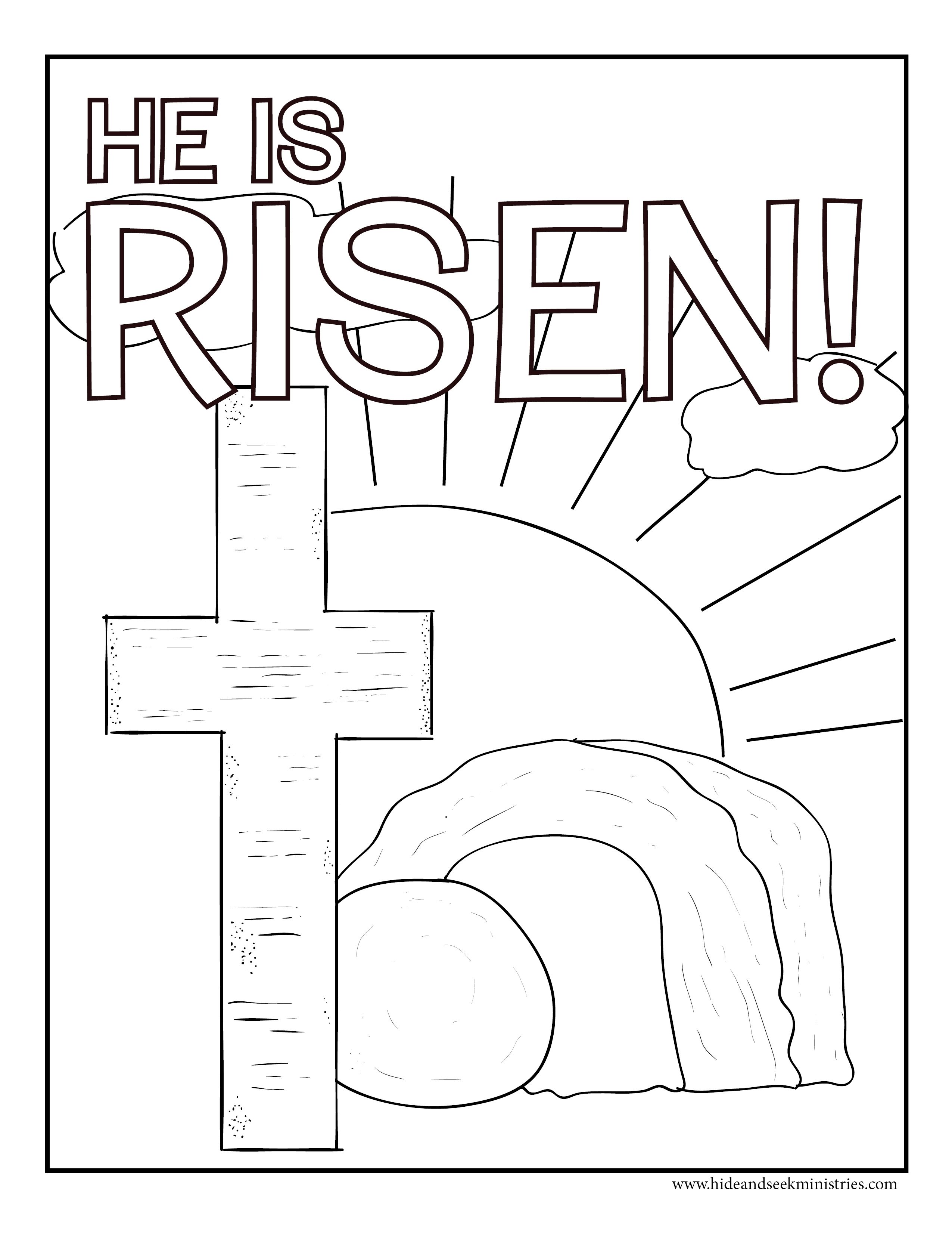 Free easter colorg page