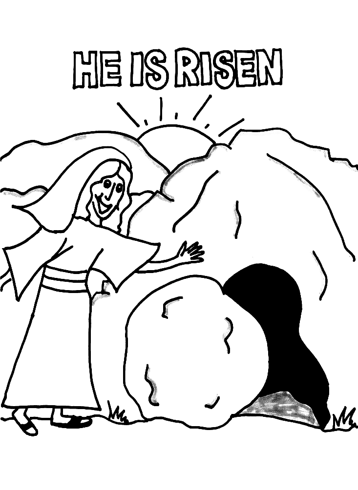 Religious easter coloring pages printable for free download