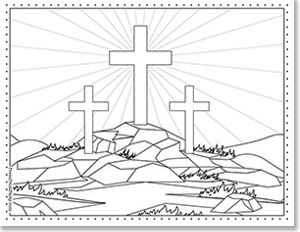 Free religious coloring pages for easter holy week