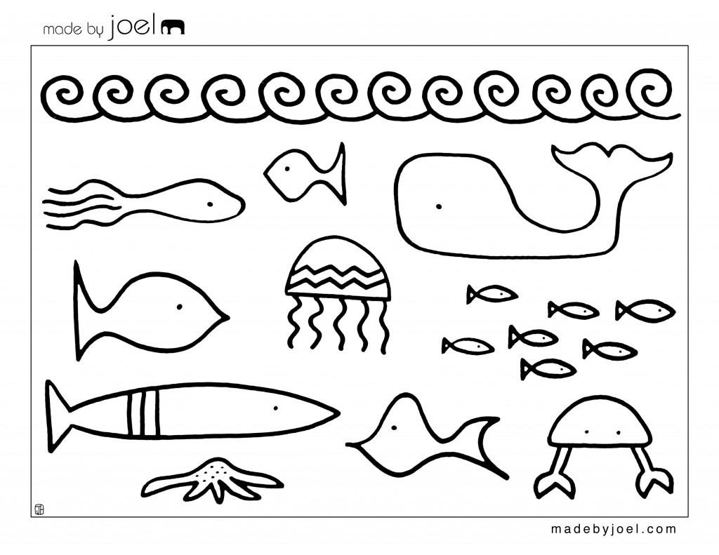 Blackfish cafe coloring sheets â made by joel