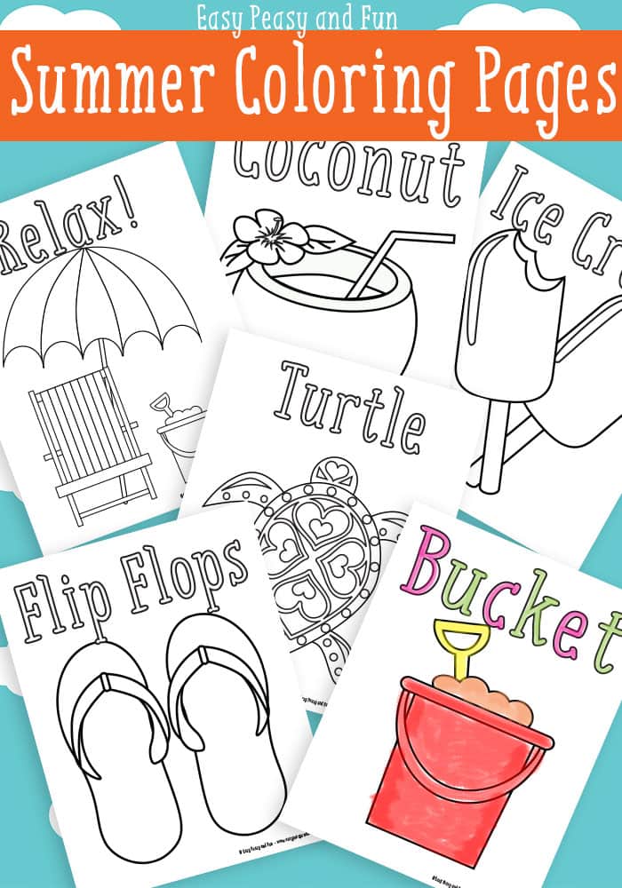 Summer coloring pages free printable