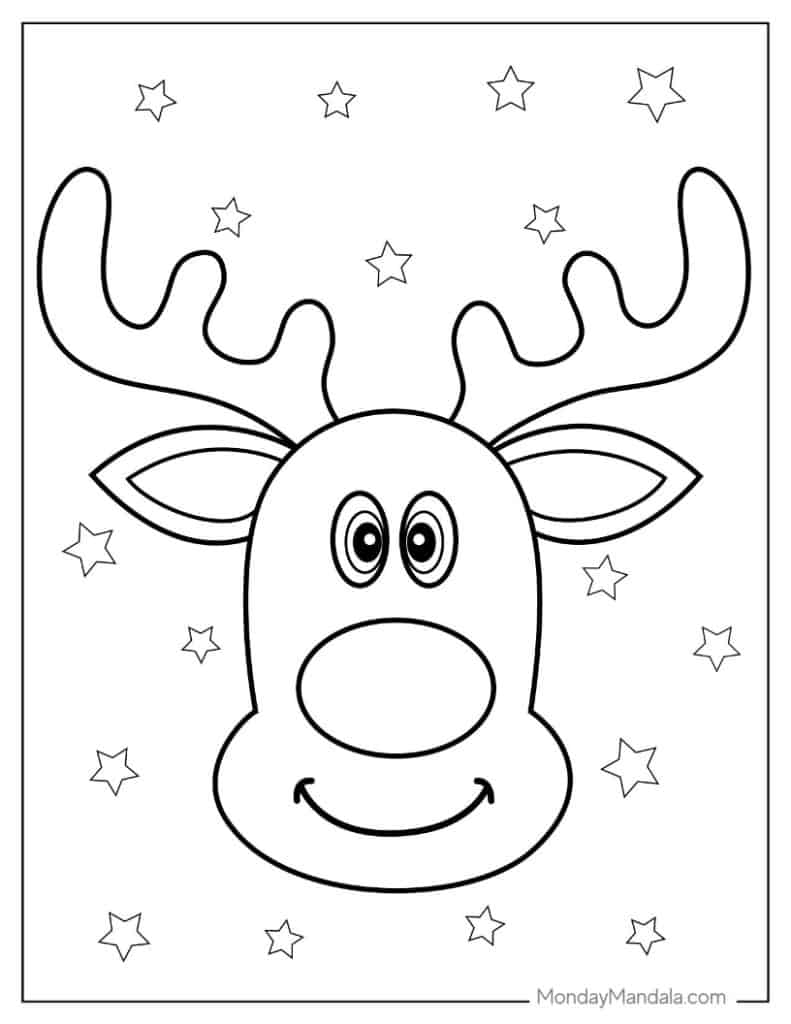 Christmas coloring pages free pdf printables