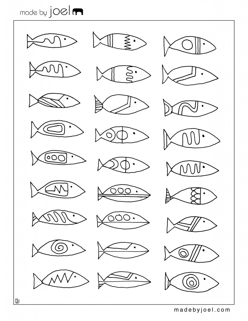 Blackfish cafe coloring sheets â made by joel