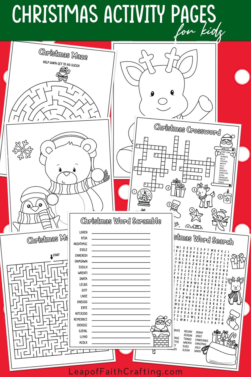 Free christmas worksheets coloring sheets word search more