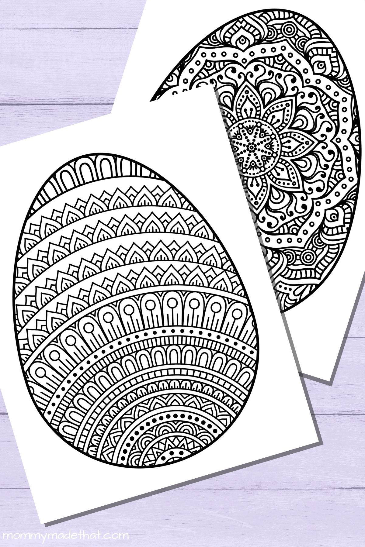 Easter egg coloring pages free printable eggs