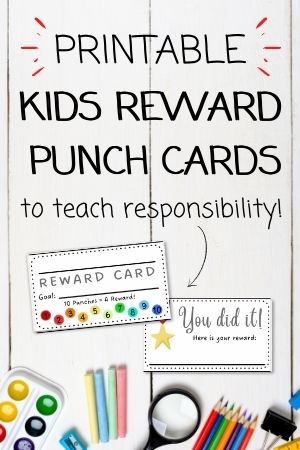 Printable reward punch cards for kids â motivation for mom