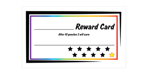 Cathyfrank the art of color reward punch card teacher supplies