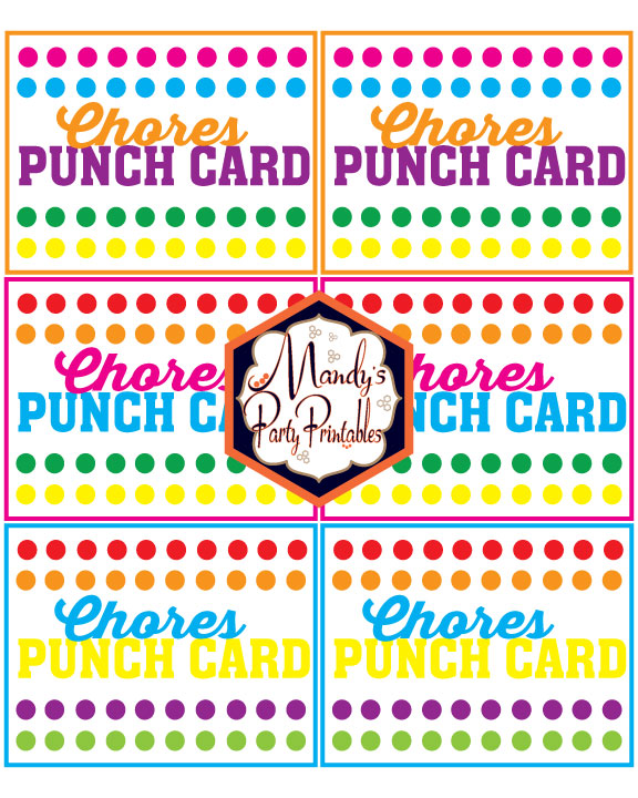Free printable summer punch cards