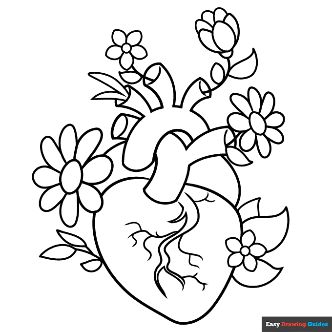 Free printable human body coloring pages for kids