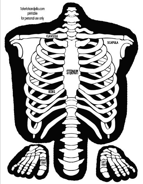 Halloween skeleton party game printables