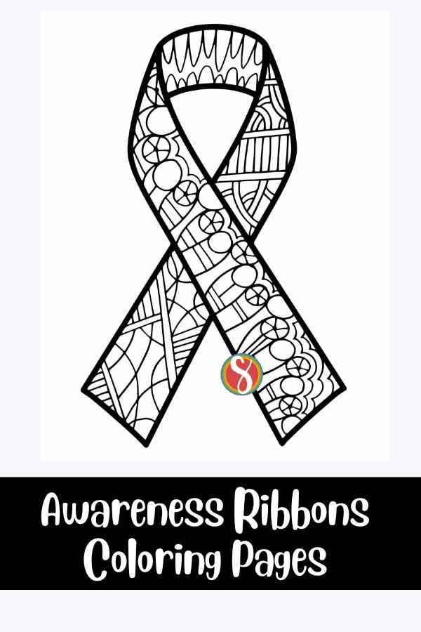 Free awareness ribbon coloring pages â stevie doodles