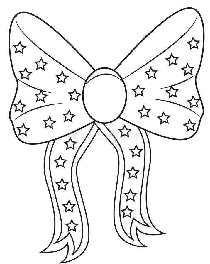 Ribbon coloring page stock illustration illustration of book