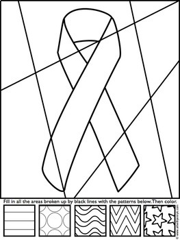 Free breast cancer awareness ribbon coloring pages by art with jenny k