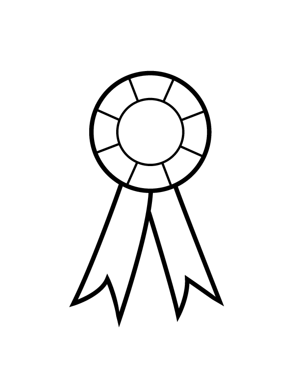 Ribbon coloring page