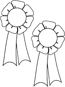 Prizes and awards coloring pages