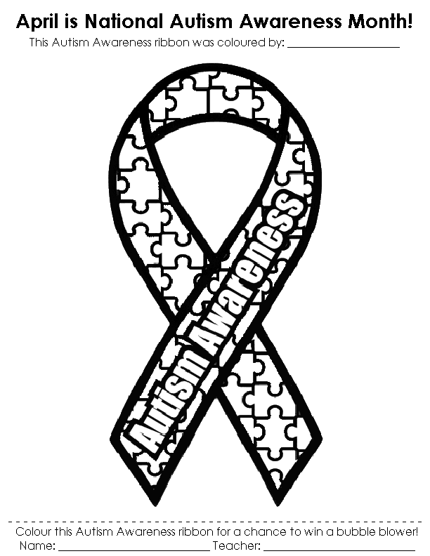 Autism awareness coloring pages printable for free download