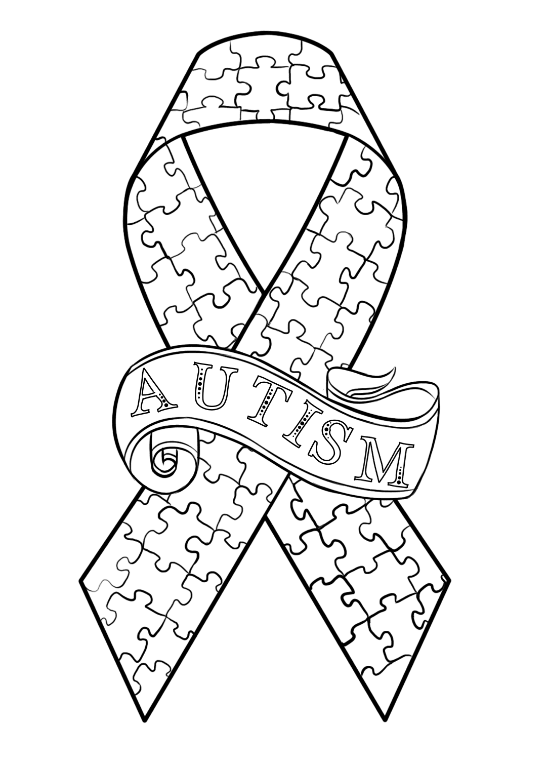 Autism awareness coloring pages printable for free download