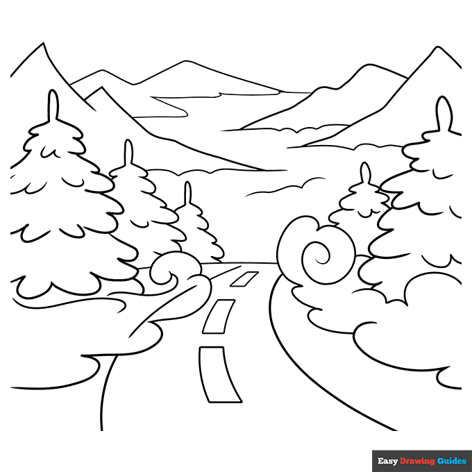 Free printable nature coloring pages for kids