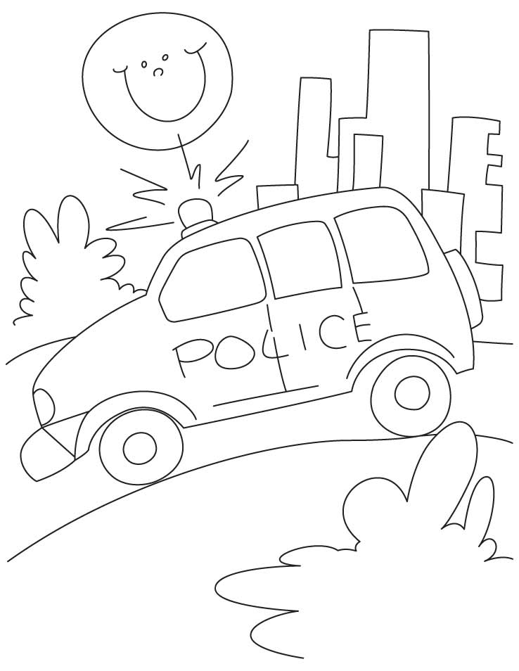 Police petrol car on road coloring page download free police petrol car on road coloring page for kids best coloring pages