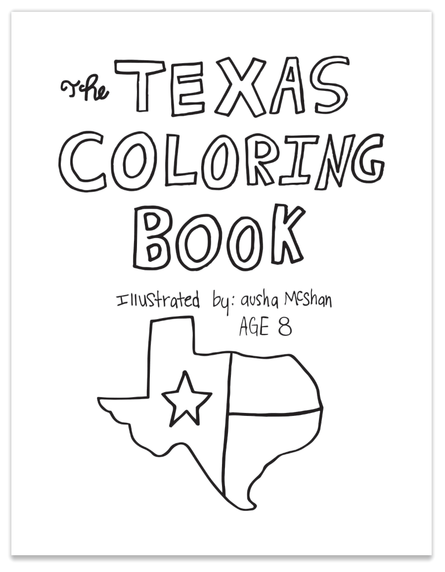 Free texas coloring book â river road clothing co
