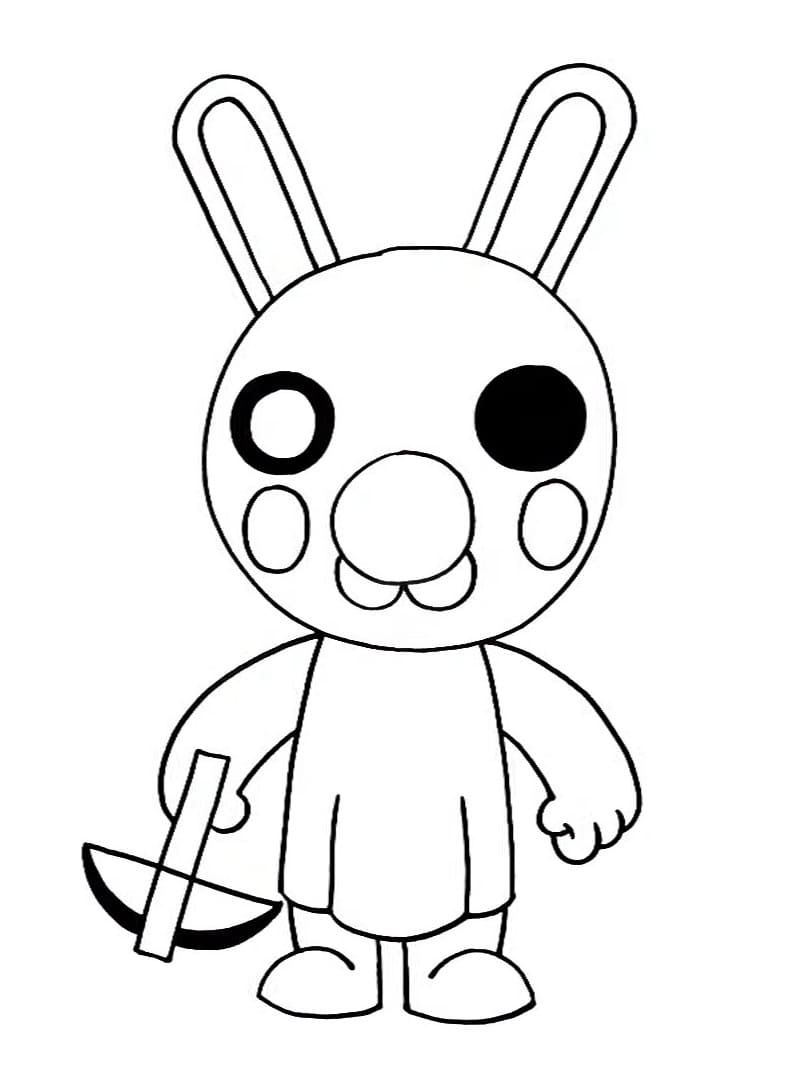 Piggy roblox coloring sheet