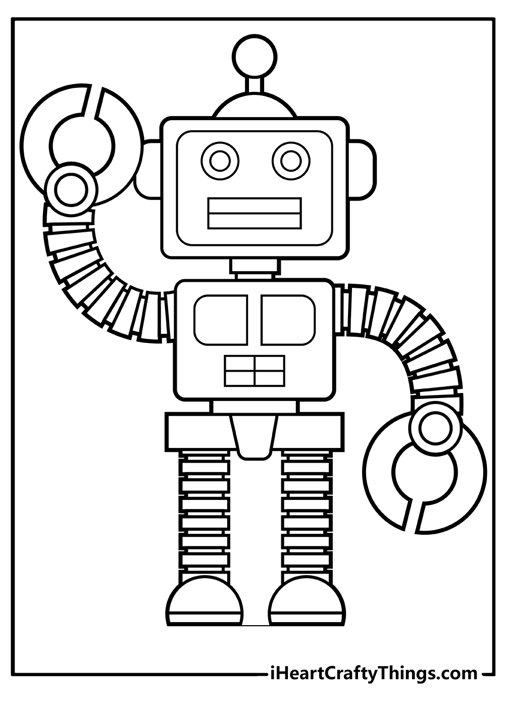 Robot coloring pages free printables