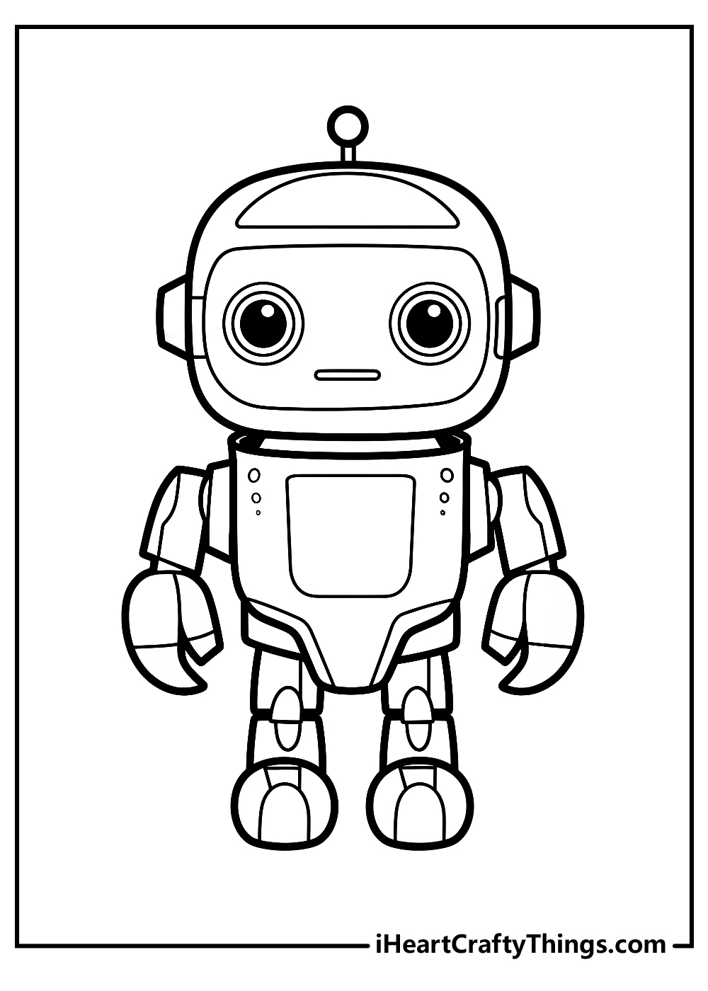 Robot coloring pages free printables