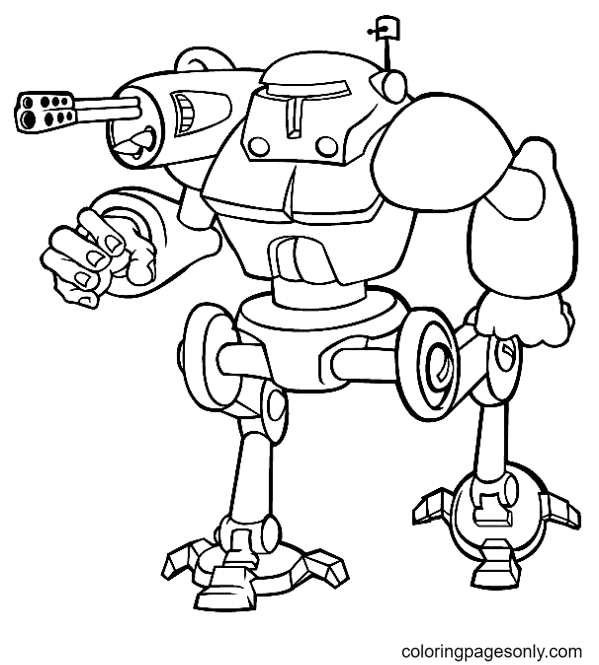 Robot coloring pages printable for free download