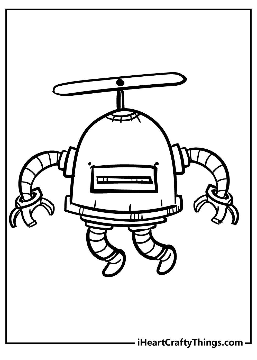 Robot coloring pages free printables