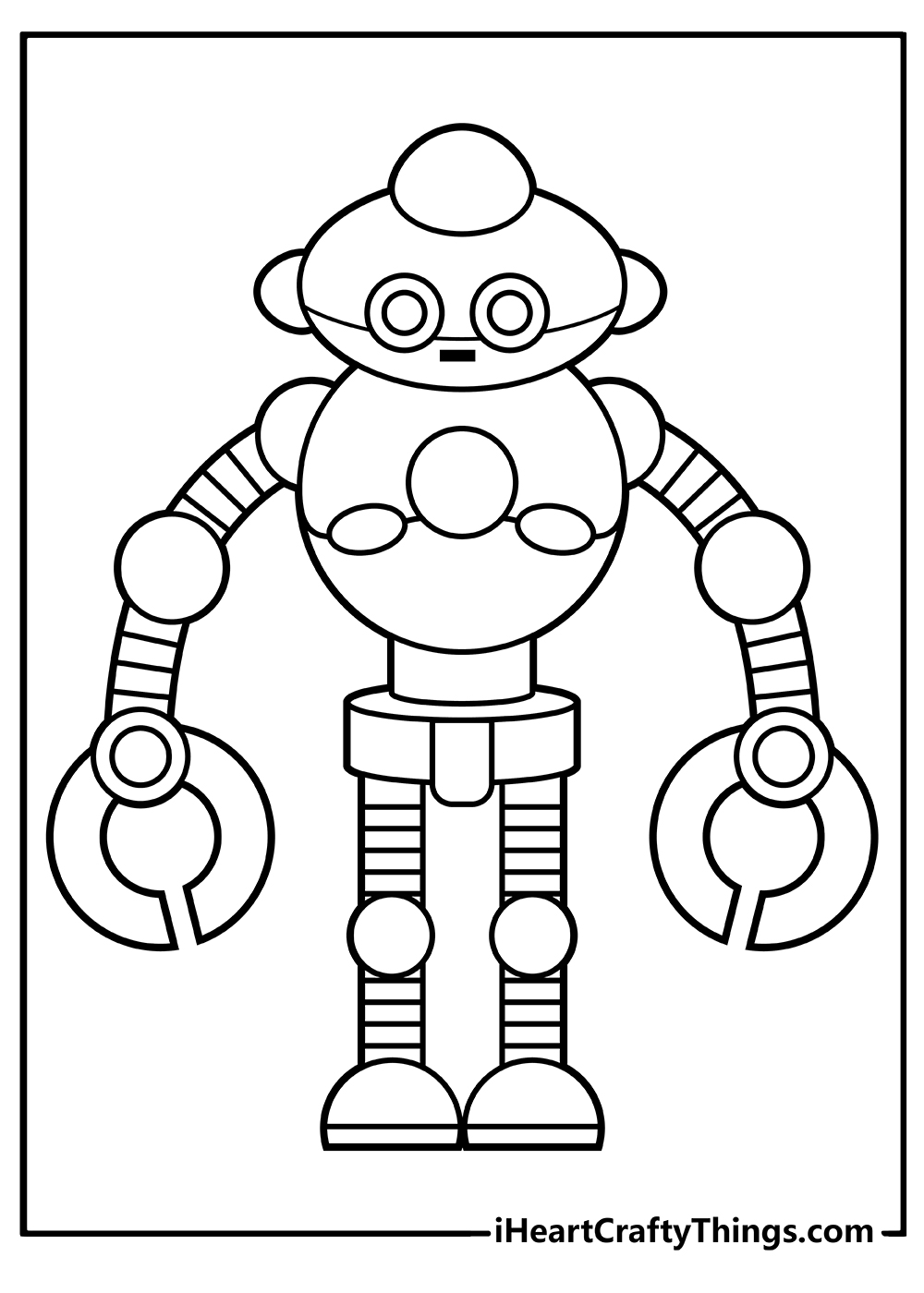 Robot coloring pages free printables